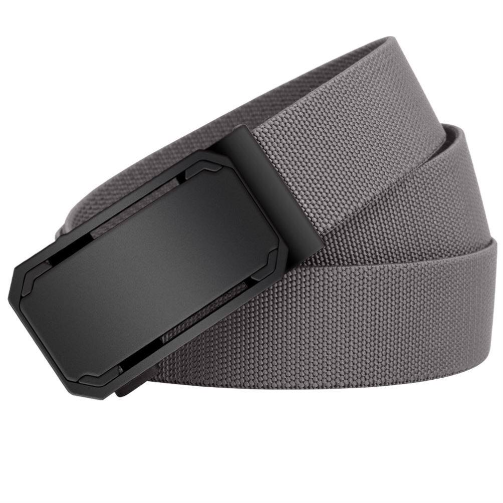 帆布皮带男士年轻人自动扣腰带商务休闲百搭韩版潮流学生军训裤带