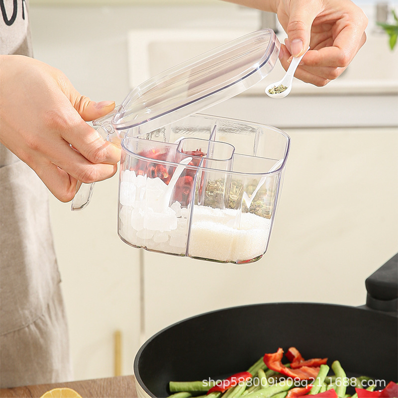 调料盒家用厨房调料罐组合套装一体多格盐味精胡椒收纳佐料调味瓶