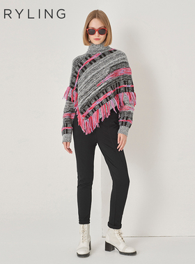 MARYLING玛俪琳秋冬新品腰间V型装饰修身弹力裤A1DHW51180