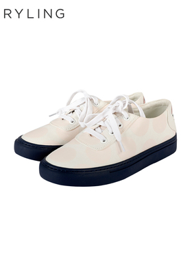 MARYLING玛俪琳秋季时尚印花帆布鞋撞色百搭平底鞋A8BASB005