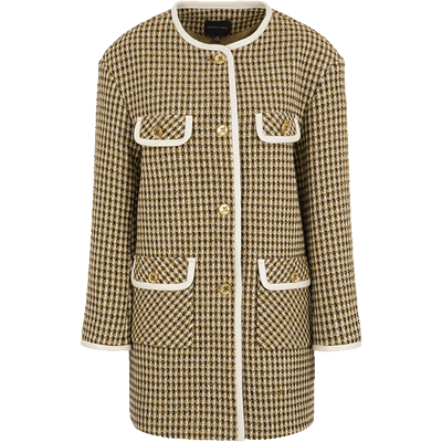 MARYLING小圆领直身中长外套