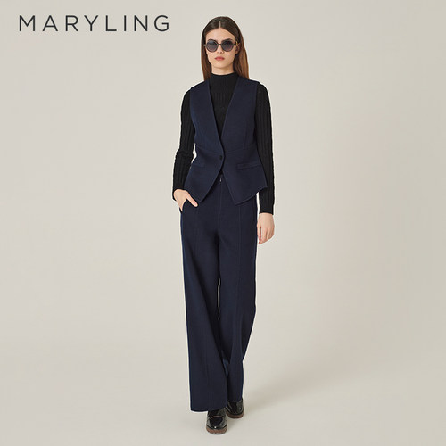 MARYLING深V领收腰马甲