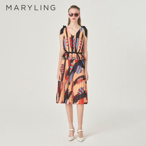 MARYLINGV领印花短款上衣