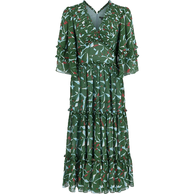 MARYLINGV领印花连衣裙