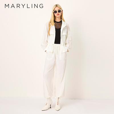 MARYLING宽松束脚长裤