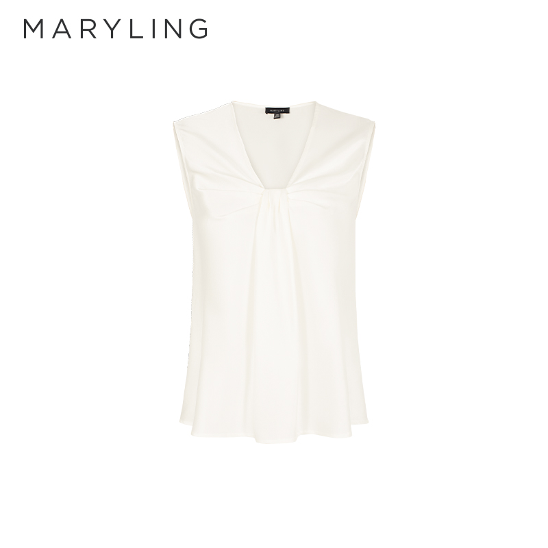 MARYLING设计感纽结无袖上衣