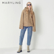 MARYLING玛俪琳冬季 优雅驼色羊驼毛皮毛一体外套A1CHW9R090