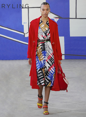 MARYLING玛俪琳春秋绯红色时尚中长女士羊毛大衣A1CAW14140