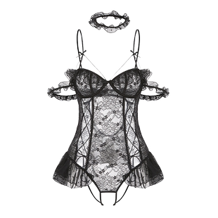 瑷绫说性感睡衣房事高级潮床上刺激诱惑御姐独特绝美蕾丝吊带睡裙