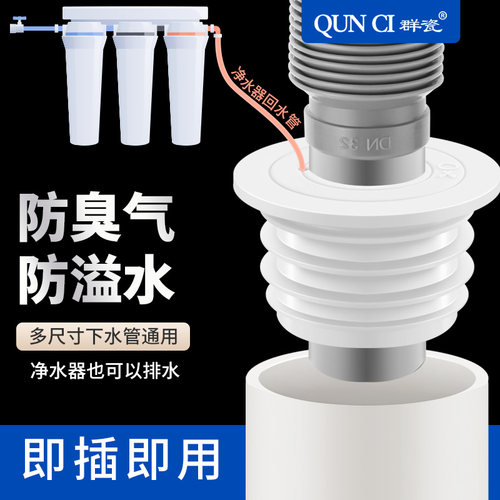 下水道密封圈净水器管子硅胶厨房