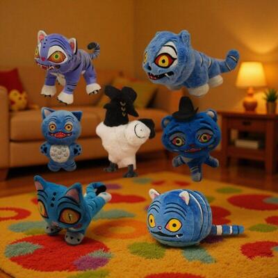 新品kpop demon hunters plush K-POP猎魔女团老虎毛绒玩偶公仔