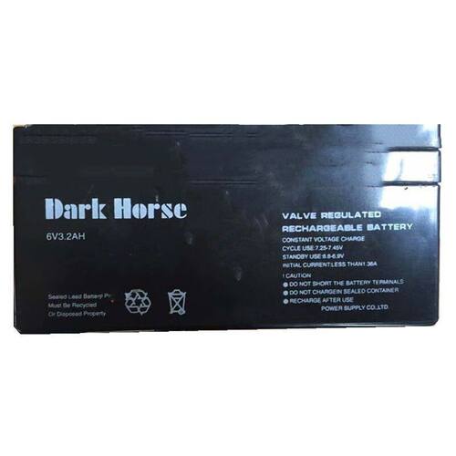 Dark Horse蓄电池 6V3.2AH 车辆四轮定位仪 阿波罗定位仪用电瓶
