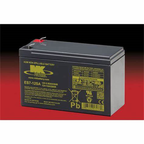 MK POWERED蓄电池 ES7-12SA 12V7AH/20HR 5.95AH/5HR 免维护电池