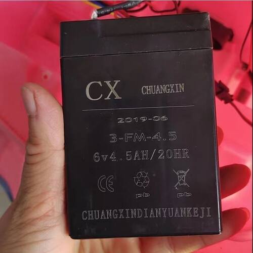 CX电池 CHUANGXIN电池3-FM-4.5 6V4.5AH/20HR儿童玩具车 童车电瓶