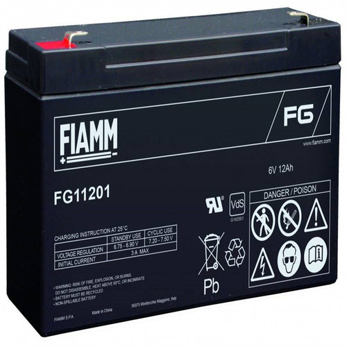 非凡  FG11201 6V12AH免维护可充电铅酸电池