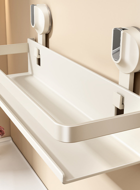 吸盘置物架卫生间浴室洗漱台免打孔壁挂式化妆品挂墙上厕所收纳架