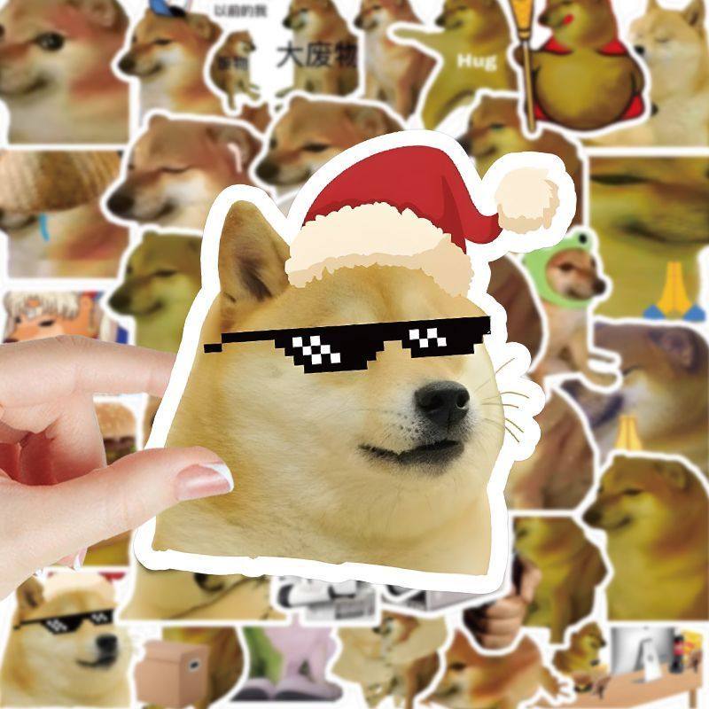 132张搞笑柴犬cheems贴纸
