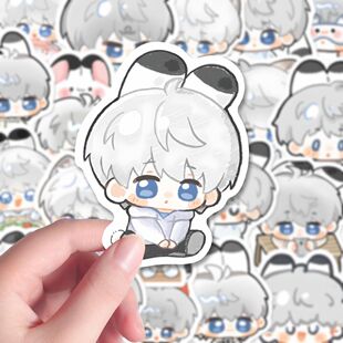 160张恋与深空沈星回Q版贴纸卡通可爱手账手机笔记本装饰防水贴画