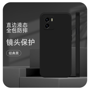 适用VIVO Y10直边液态手机壳y12新款Y15a硅胶Y17s保护套Y19男女Y20全包y27镜头i创意简约