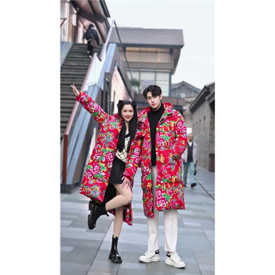 农村东北大花棉袄军冬衣男