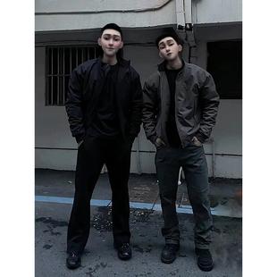 美式飞行员教练夹克棉服男款秋冬季三防硬汉风工装外套夹棉棒球服