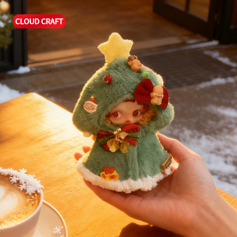 适用SP娃衣圣诞树披风套装skullpanda光织园不眠剧场搪胶玩偶衣服,模玩/动漫/周边/娃圈三坑/桌游,棉花娃娃/毛绒玩具娃衣,淘宝优惠券,粉丝福利购,淘宝优惠卷