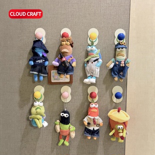 适用比奇堡居民们娃衣潮酷套装合集酷酷鱼愣愣鱼丑鱼毛绒玩偶衣服