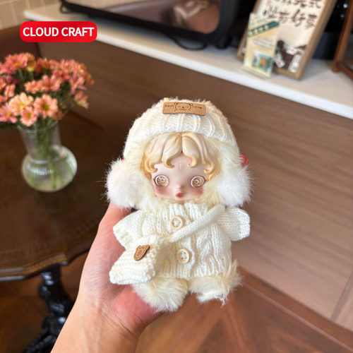 适用SP娃衣可爱毛衣套装skullpanda搪胶毛绒玩偶挂件替换服