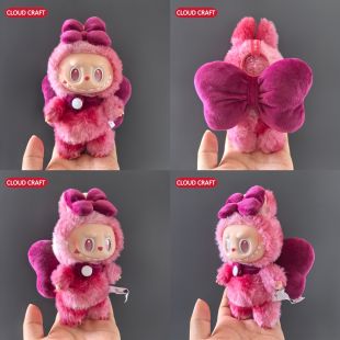 labubu第一二三代新款娃衣蝴蝶结套装可乐前方高能爱的拉布布娃衣