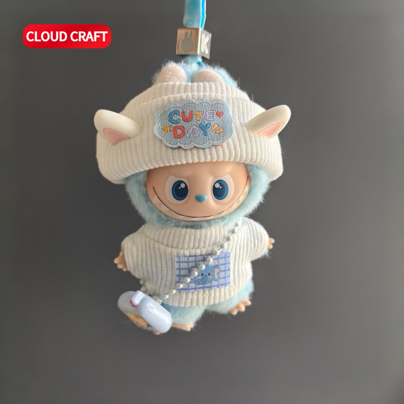 适用mini小拉布布4代娃衣纯情小兔套装迷你labubu第四代新款娃衣