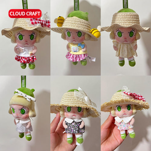 适用angrymolly娃衣夏日裙子套装合集Molly毛绒玩偶衣服替换装