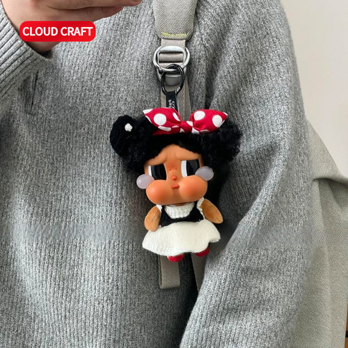 适用CRYBABY哭娃衣可爱假两件针织裙套装哭娃Vacatio玩偶可换装