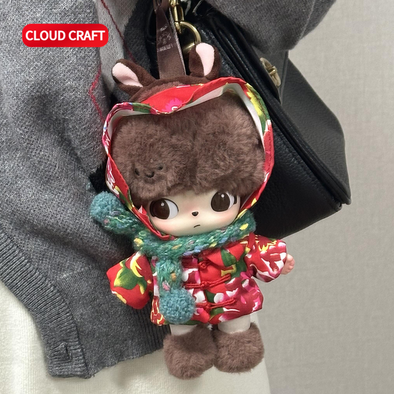 适用dimoo奇奇蒂蒂娃衣东北味儿花袄套装Dimoo搪胶毛绒公仔着替,模玩/动漫/周边/娃圈三坑/桌游,棉花娃娃/毛绒玩具娃衣,淘宝优惠券,粉丝福利购,淘宝优惠卷