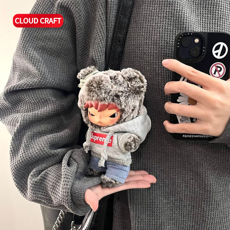 适用小野hirono娃衣公路日志系列潮酷卫衣套装搪胶毛绒公仔衣服,模玩/动漫/周边/娃圈三坑/桌游,棉花娃娃/毛绒玩具娃衣,淘宝优惠券,粉丝福利购,淘宝优惠卷