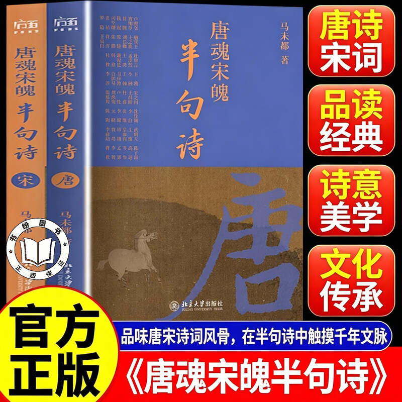 【认准正版】唐魂宋魄半句诗 唐魂宋魄半句诗马未都全套2册 马未都全新力作品读中国人的诗情与哲思 马未都讲唐诗宋词