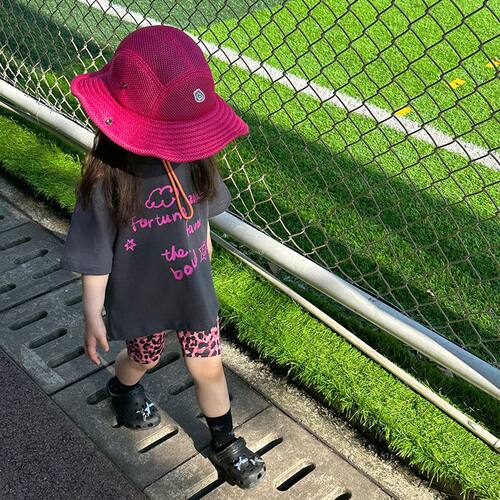 童装夏季女童时髦短袖t恤上衣