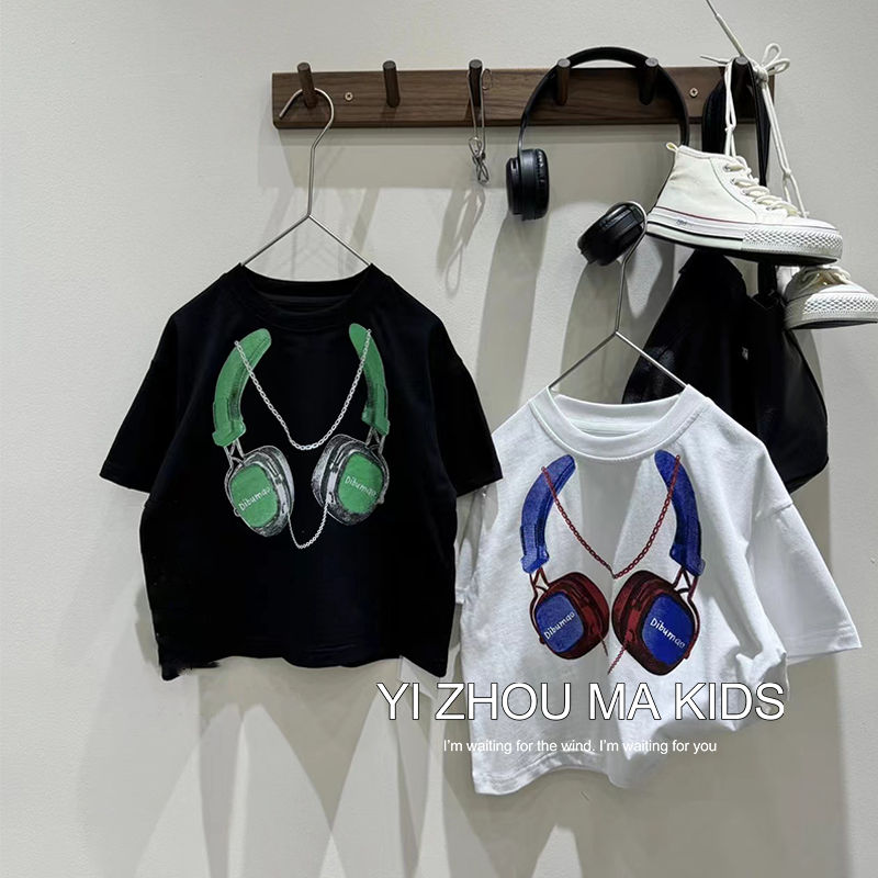 男童休闲短袖T恤酷帅半袖衫上衣