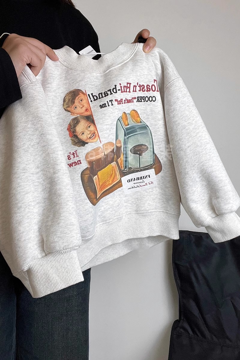 童装男女童加绒卫衣儿童套头衫