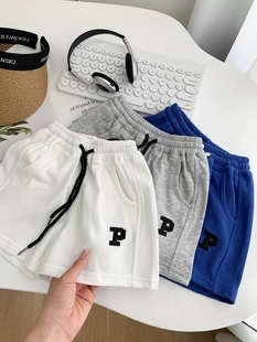 夏季 子小童松紧腰五分裤 薄款 宝宝百搭休闲裤 儿童装 男女童运动短裤