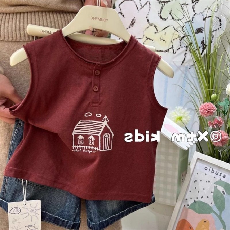夏季新款~中小童韩系洋气时髦无袖t恤衫男女童薄款透气竹节棉背心,童装/婴儿装/亲子装,背心吊带,淘宝优惠券,粉丝福利购,淘宝优惠卷