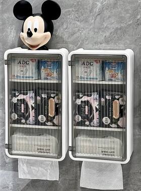 卫生间免打孔壁挂柜化妆品护肤品收纳盒厕纸盒浴室防水防潮置物架