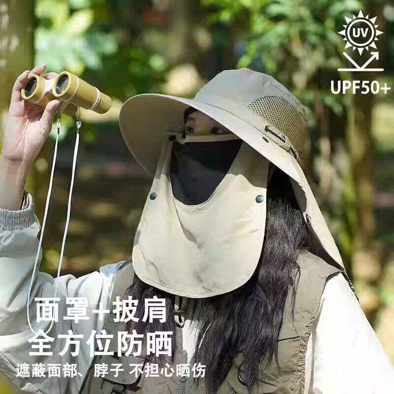 日本北野防晒帽子女夏季大