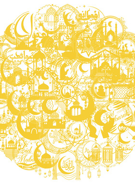 50张/套 mubarak-烫金PET透明贴纸包笔记本个性装饰素材贴纸