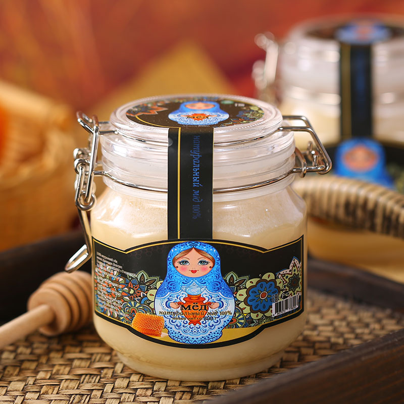 俄罗斯进口椴树蜂蜜卡扣500g雪蜜正宗非野生结晶成熟蜜百花蜜在类目 传统滋补营养品, 蜂蜜中 - 来自Buy2taobao.com提供专业的淘宝代购服务