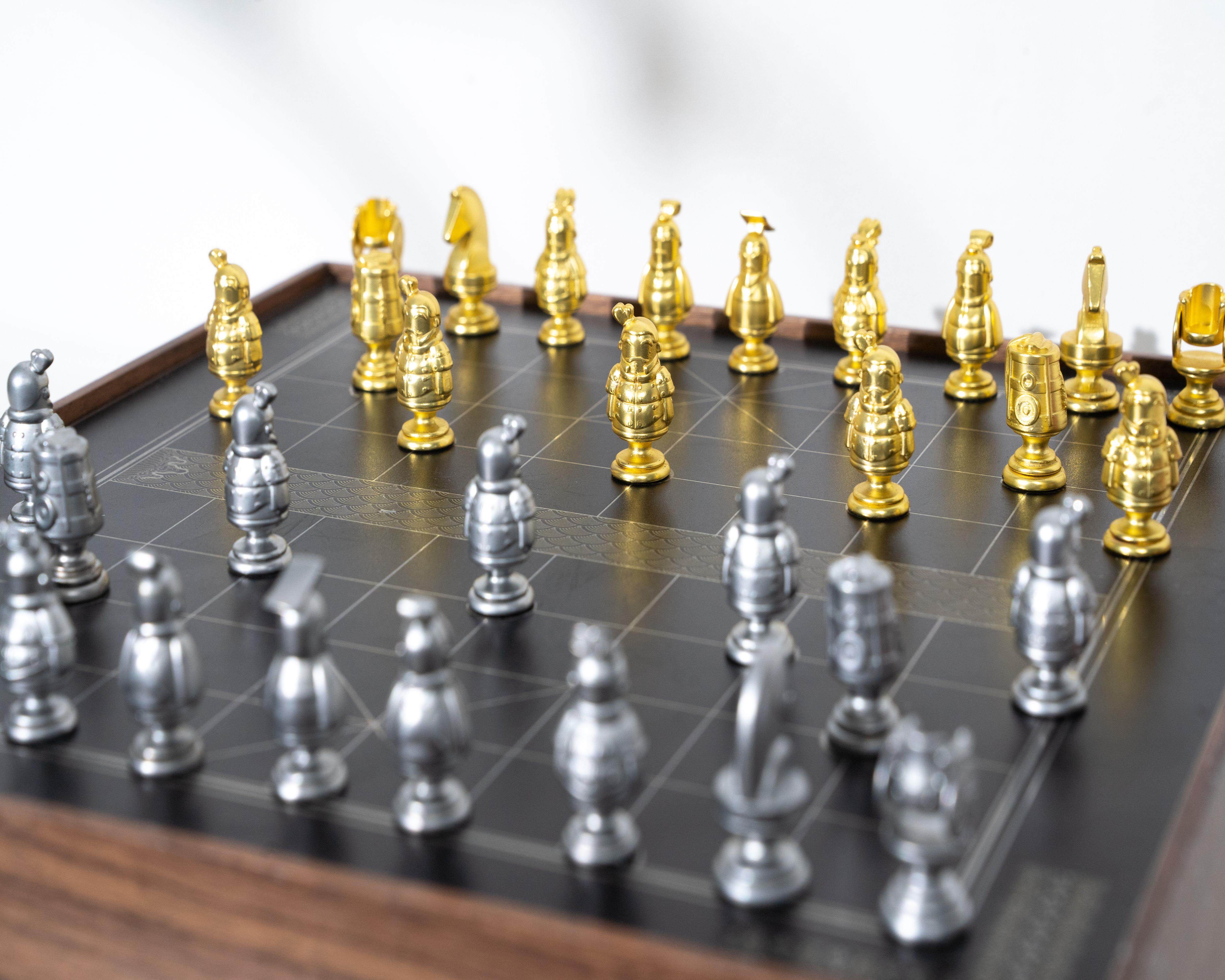 西安东西兵萌俑系列中国象棋国际象棋工艺品装饰桌面创意礼物纪念