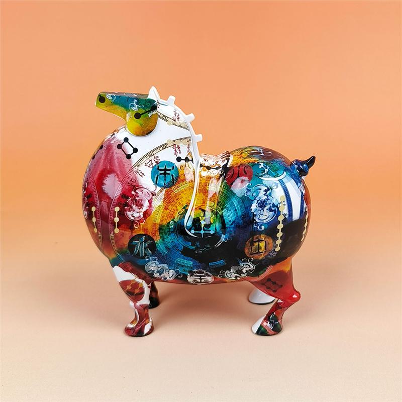 唐富贵迷你五行马风水镇宅摆件