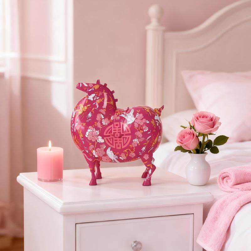 唐富贵马年生肖摆件报喜纳福家居装饰品新中式招财客厅酒柜摆设,家居饰品,装饰摆件,淘宝优惠券,粉丝福利购,淘宝优惠卷