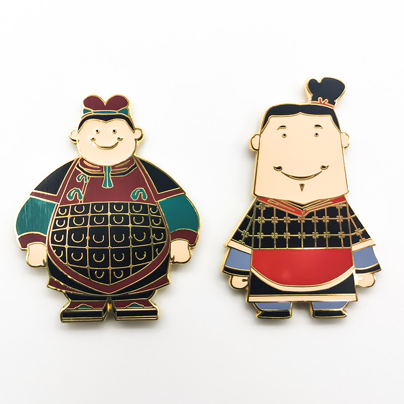 西安东西大大胖胖金属卡通冰箱贴
