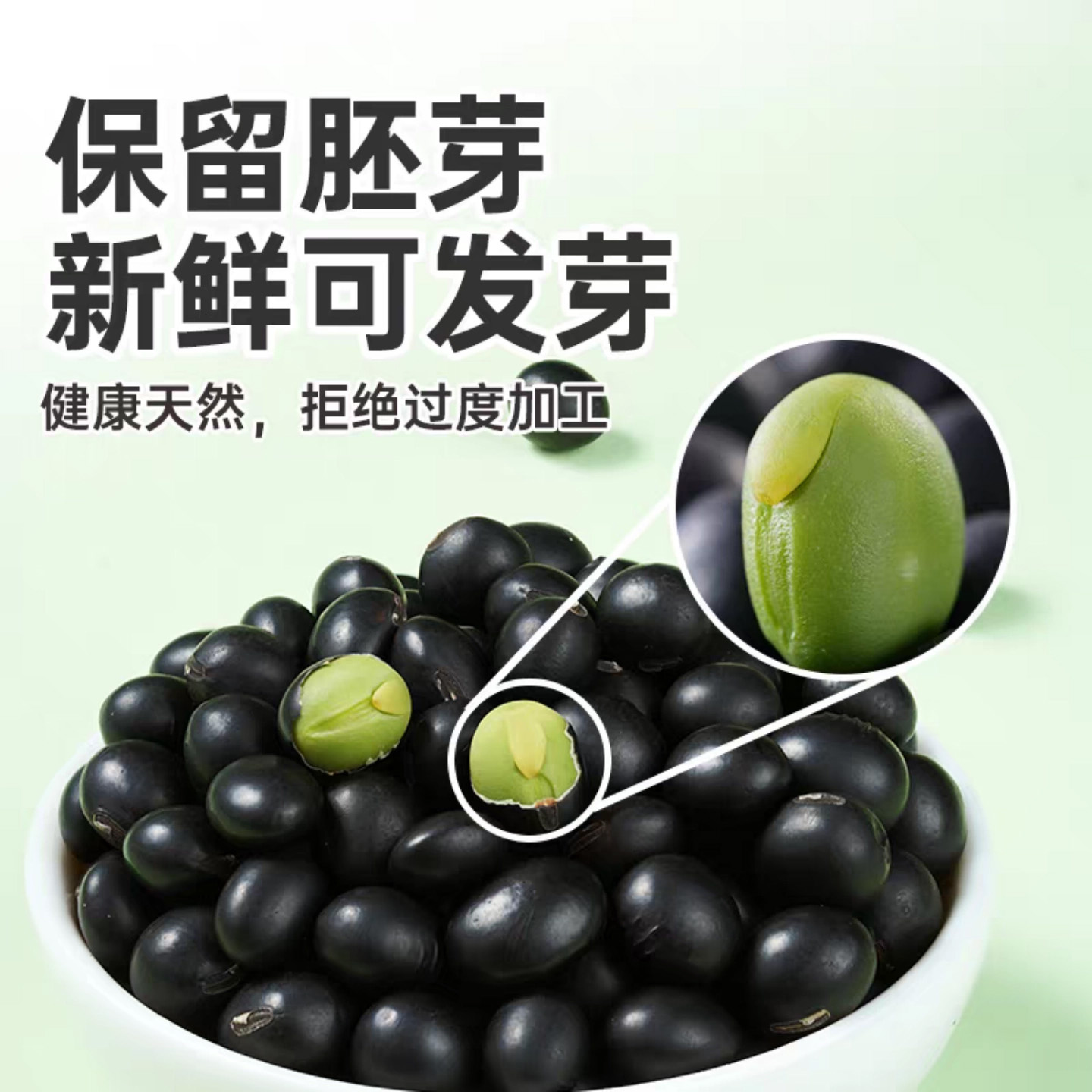 绿芯黑豆，营养佳，口感好回购高