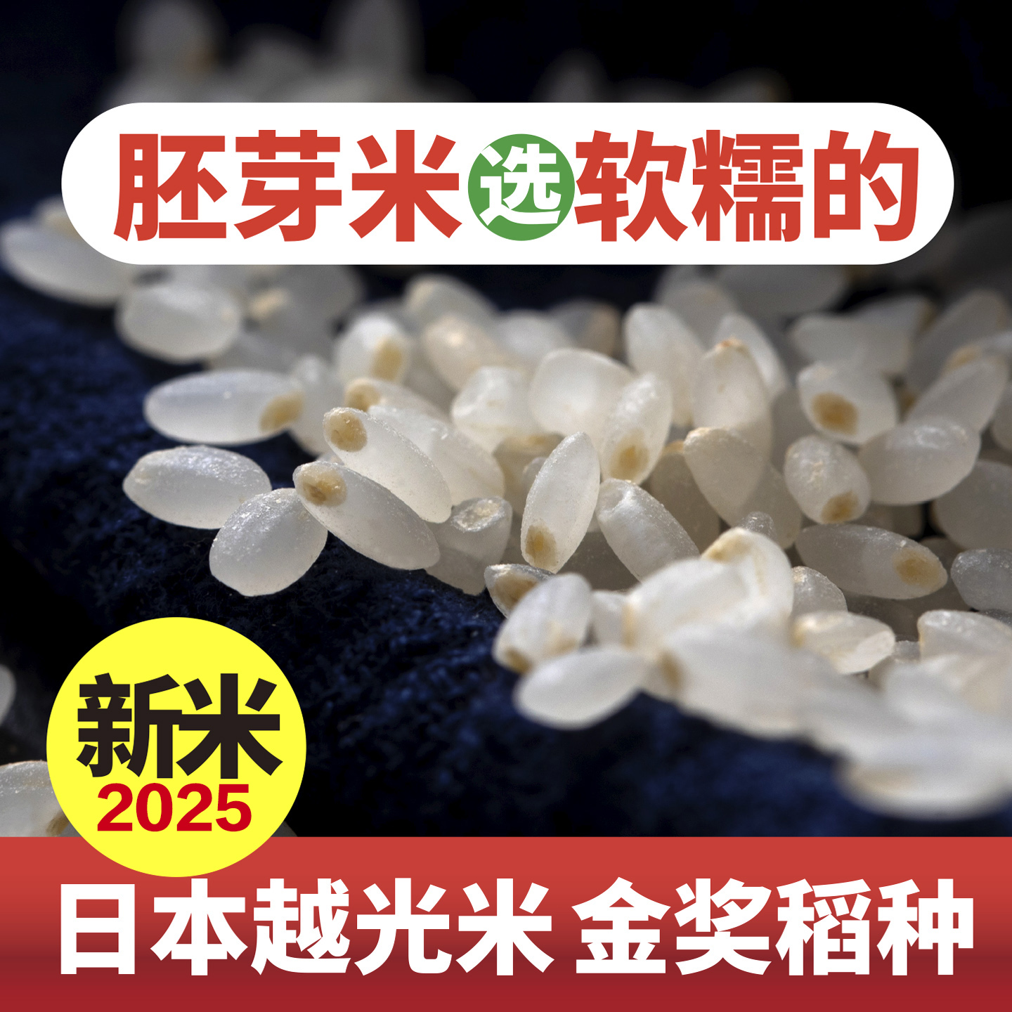 大食唠有机胚芽米越光大米东北大米越光米新米粳米熬粥米日本米种